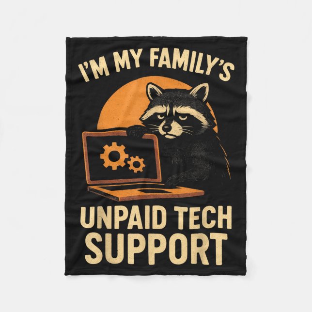 Manta Polar Funny Raccoon Tech Lover Graphic Tee Computer Geek (Anverso)