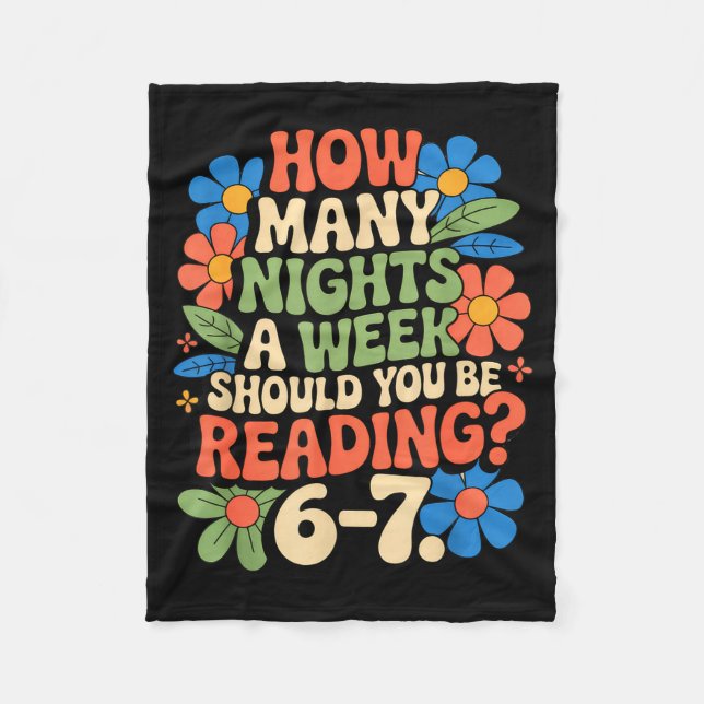 Manta Polar Funny Reading Book Teacher 67 Six Seven Meme  (Anverso)
