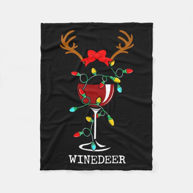 Manta Polar Funny Reindeer Winedeer Reinbeer Matching Couples  (Anverso)