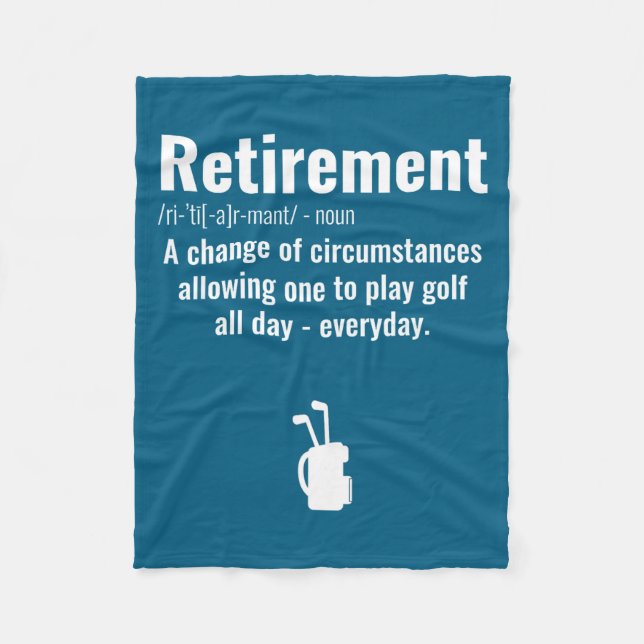 Manta Polar Funny Retirement Golf Quote Retired Golfers Golfin (Anverso)