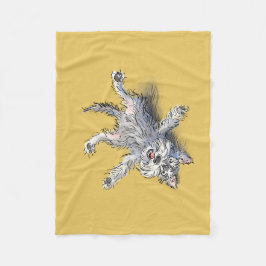 Manta Polar Funny Rolling Schnauzer Blanket