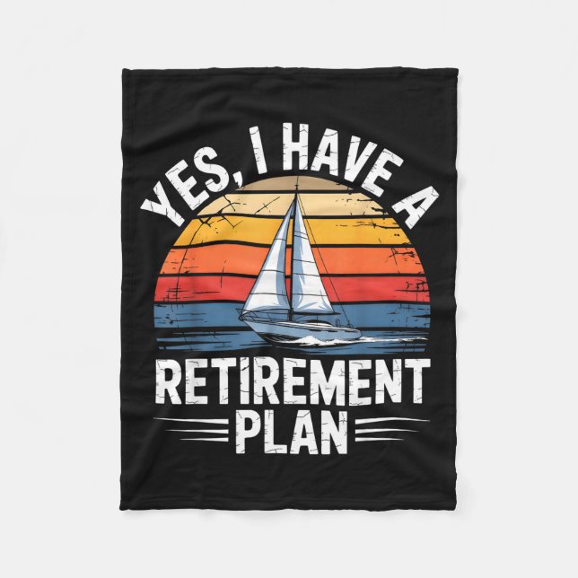 Manta Polar Funny Sailing Retirement Plan Boat Lover Gift  (Anverso)