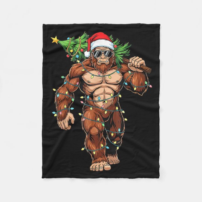 Manta Polar Funny Santa Bigfoot Christmas Tree Christmas Crypt (Anverso)