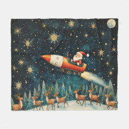 Manta Polar Funny Santa Navidades Eve Fleece Blanket