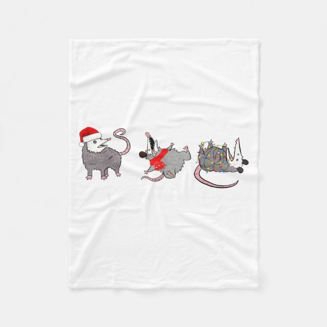 Manta Polar Funny Santa Ossums Overstimulated But Festive Xmas (Anverso)