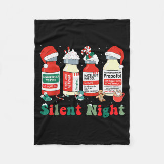 Manta Polar Funny Santa Propofol Silent Night Icu Nurses Merry