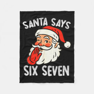 Manta Polar Funny Santa Says Six Seven Christmas 67 Meme Xmas
