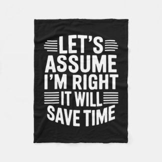 Manta Polar Funny sarcastic let's assume right will save time