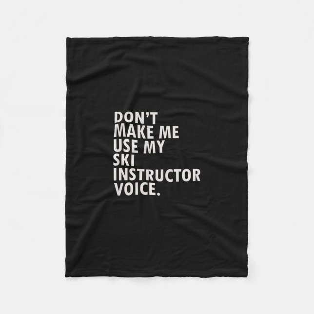 Manta Polar Funny Saying Ski Instructor Skiing Tee Shirt  (Anverso)