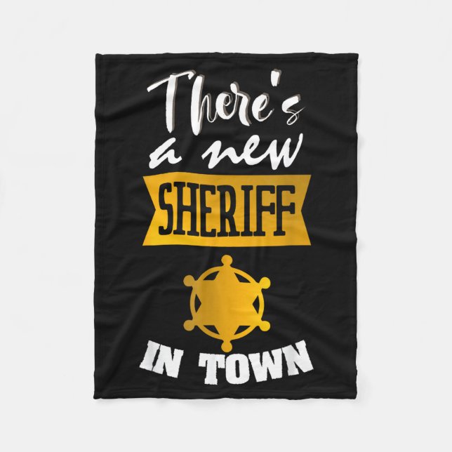 Manta Polar Funny Saying There's A New Sheriff In Town Deputy  (Anverso)