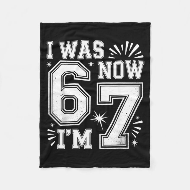 Manta Polar Funny Seven Year Old Birthday Design Kids  (Anverso)