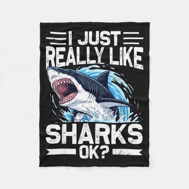 Manta Polar Funny Shark Shirt For Men Women Sea Animal Shark L (Anverso)