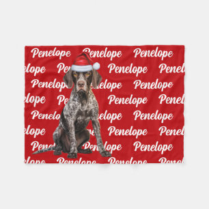 Manta Polar Funny Shorthair Pointer Dog Name Pattern Navidades