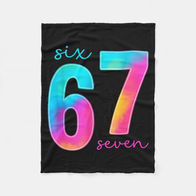 Manta Polar Funny Six Seven 6 7 Meme Gen Alpha Slang 67 Kids  (Anverso)