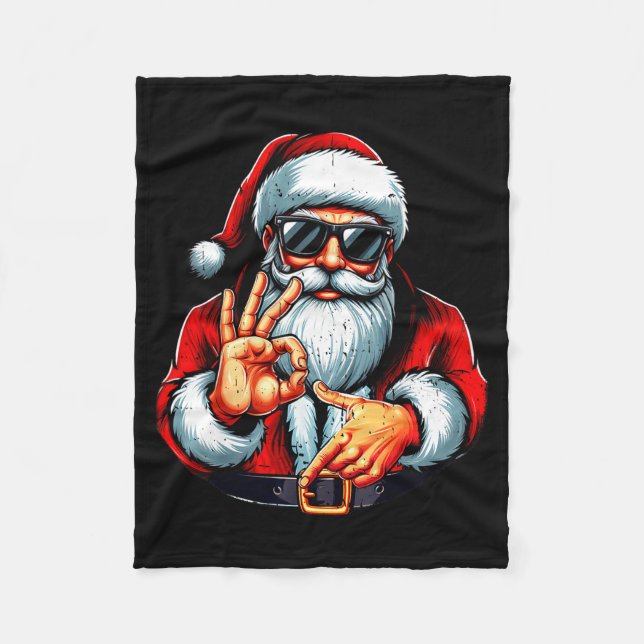 Manta Polar Funny Six Seven 6 7 Meme Santa Christmas Shirt Men (Anverso)