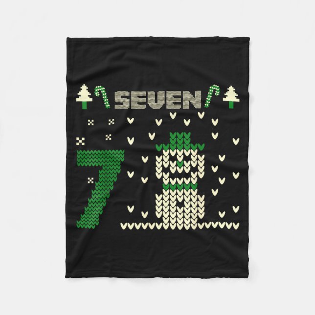 Manta Polar Funny Six Seven 6 7 Ugly Christmas Sweaters For Co (Anverso)