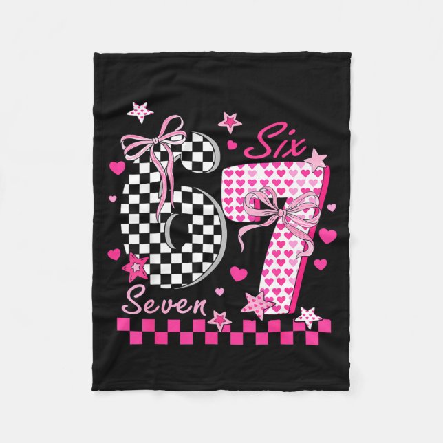 Manta Polar Funny Six Seven Coquette 6 7 Meme Men Women Valent (Anverso)