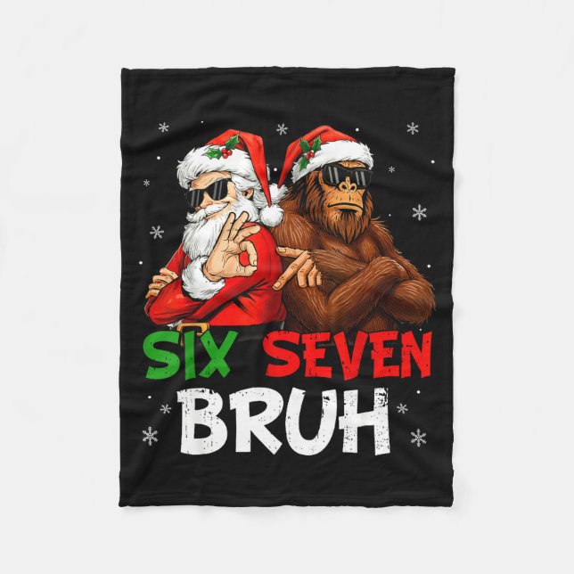 Manta Polar Funny Six Seven Meme 6 7 Bruh Santa Bigfoot Christ (Anverso)