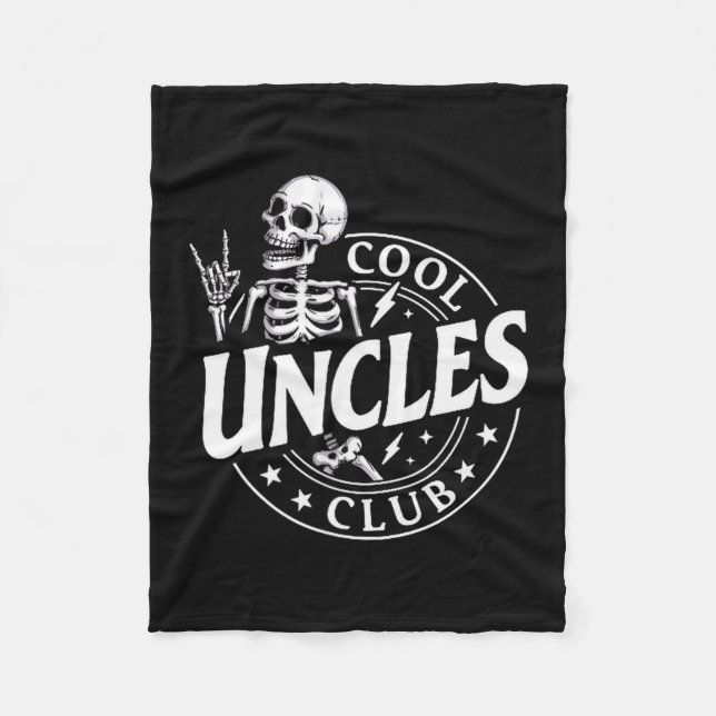 Manta Polar Funny Skeleton Cool Uncles Club New Uncle Men  (Anverso)