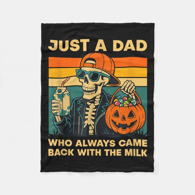 Manta Polar Funny Skeleton Dad Quote Retro Gift For Father’s D (Anverso)