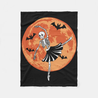 Manta Polar Funny Skeleton Dancing Llet Lovers Spooky Hallowee