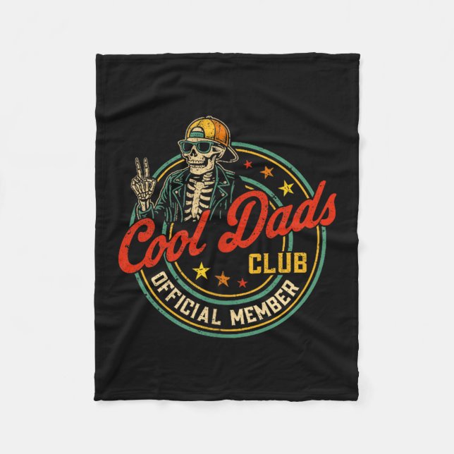 Manta Polar Funny Skeleton Member Cool Dads Club Father's Day  (Anverso)