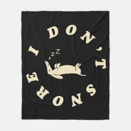 Manta Polar Funny Sleeping Dog