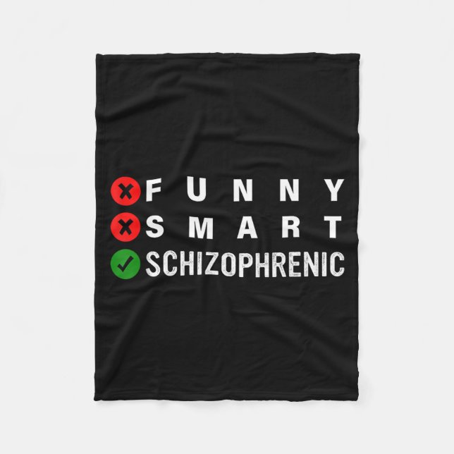 Manta Polar Funny Smart Schizophrenic Schizophrenia Awareness  (Anverso)