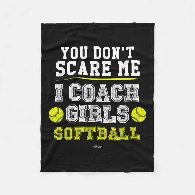Manta Polar Funny Softball Coach You Don't E Me I Coach Girls  (Anverso)
