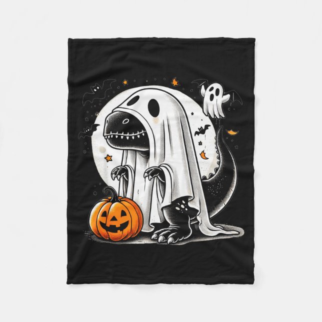 Manta Polar Funny T-rex Ghost Dinosaur Halloween Costume Tyran (Anverso)