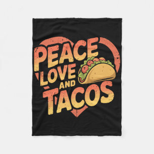Manta Polar Funny Taco Mexicano Enamorado De La Comida Cinco D