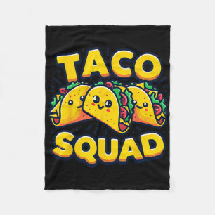 Manta Polar Funny Taco Squad cuece comida mexicana