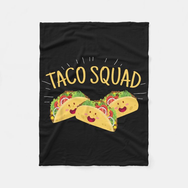 Manta Polar Funny Taco Squad cuece comida mexicana Lover Tee R (Anverso)