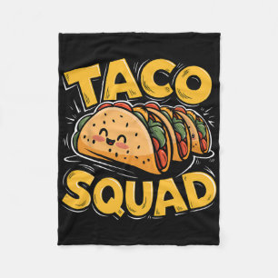 Manta Polar Funny Taco Squad mexicano de comida por el Día del