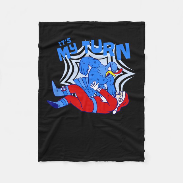 Manta Polar Funny Thanksgiving Christmas Turkey Vs Santa Claus (Anverso)