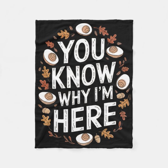 Manta Polar Funny Thanksgiving Deviled Egg Lovers You Know Why (Anverso)