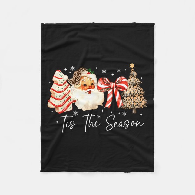 Manta Polar Funny Tis The Season Christmas Tree Santa Funny Xm (Anverso)