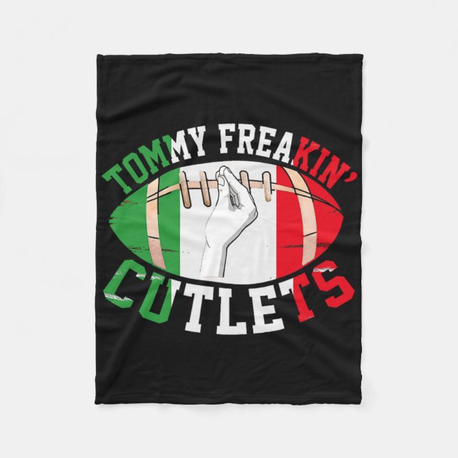 Manta Polar Funny Tommy Freakin' Cutlets New Jersey Italy Flag (Anverso)