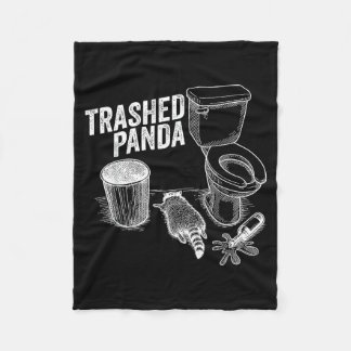 Manta Polar Funny Trashed Panda Drunk Raccoon Meme Alcohol Lov