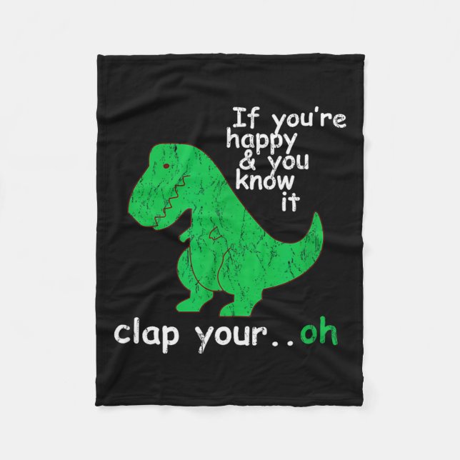 Manta Polar Funny Trex T Rex Shirt By Londonseite_ If You're H (Anverso)