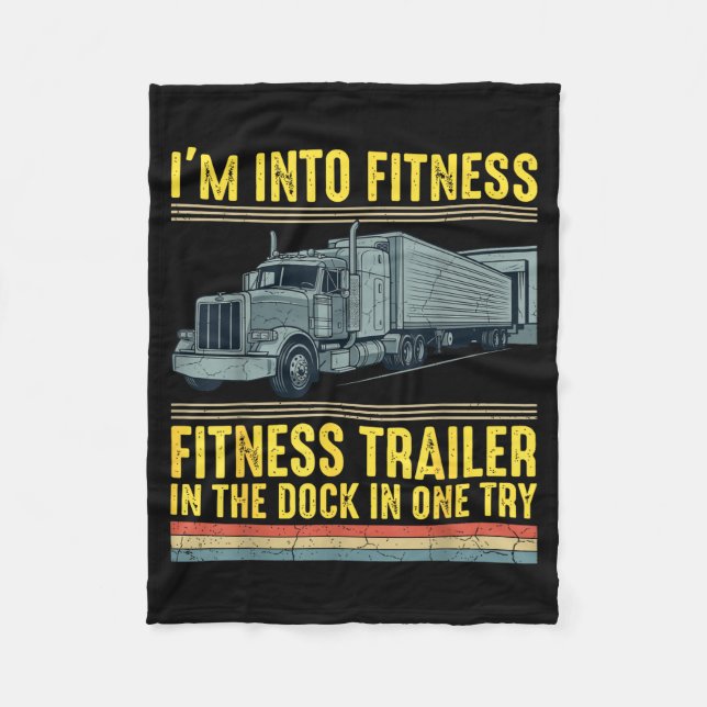 Manta Polar Funny Trucker Quote I'm Into Fitness Trailer Docki (Anverso)
