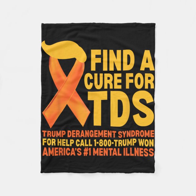 Manta Polar Funny Trump Derangement Syndrome Tds Awareness Rep (Anverso)