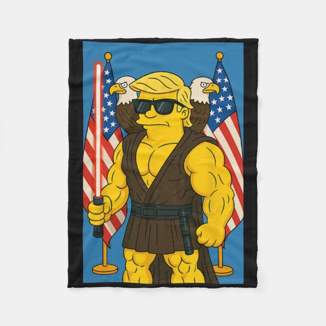 Manta Polar Funny Trump May 4th Be With You Vs Vatican Christi (Anverso)