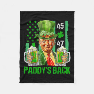 Manta Polar Funny Trump Paddys Back 45 47 St Patricks Day Esta