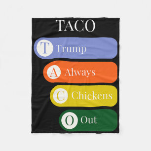Manta Polar Funny Trump siempre expulsa el comercio del taco