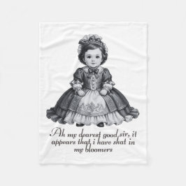 Manta Polar Funny Victorian Baby Girl Print Humorous Nursery