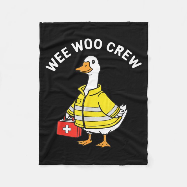 Manta Polar Funny Wee Woo Crew Goose Emt Paramedic Firefighter (Anverso)