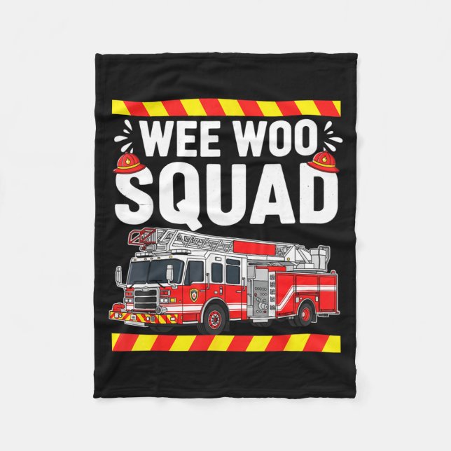 Manta Polar Funny Wee Woo Squad Fire Department Firefighter Fi (Anverso)