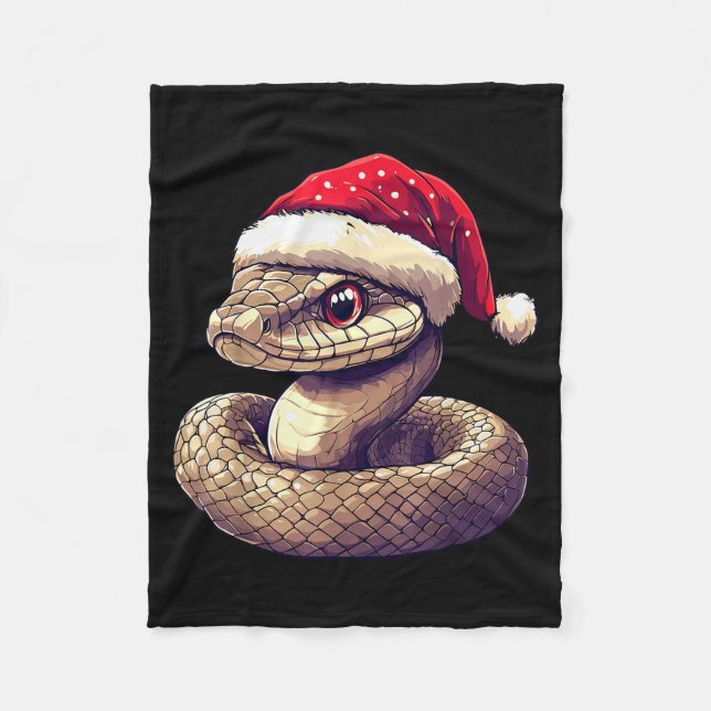Manta Polar Funny Xmas Snake Lovers Christmas Pajama Snake San (Anverso)