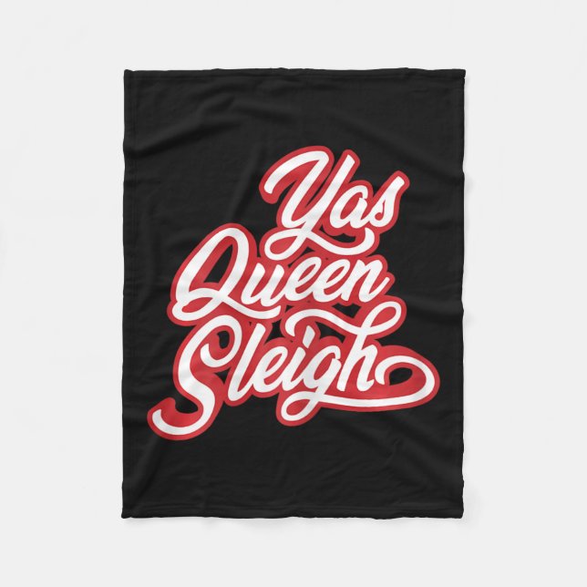 Manta Polar Funny Yas Queen Sleigh (Anverso)